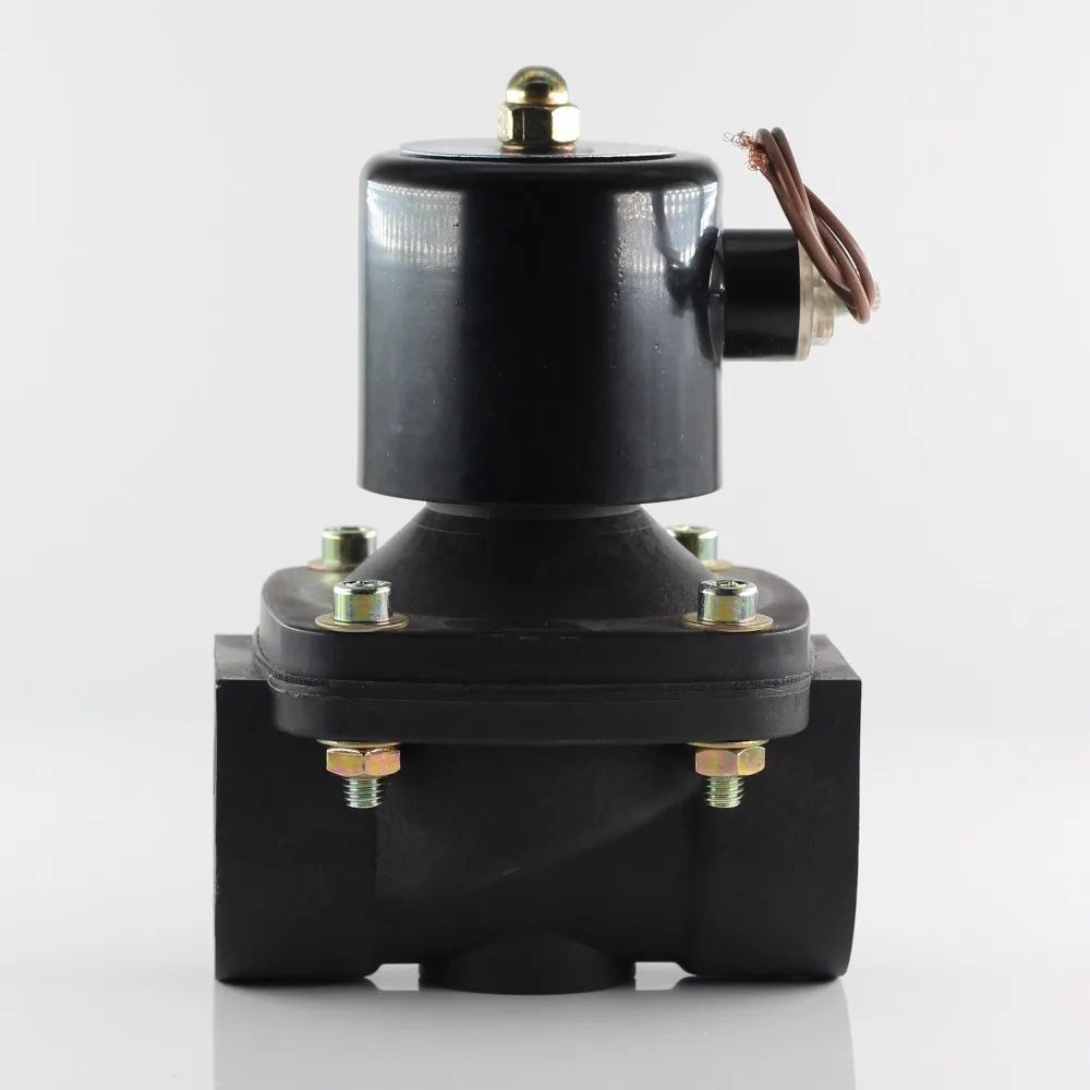 DN25 DN32 AC220 DC12V DC24V normally closed plastic solenoid valve the coil can work continuously for 24 hours without burning. |