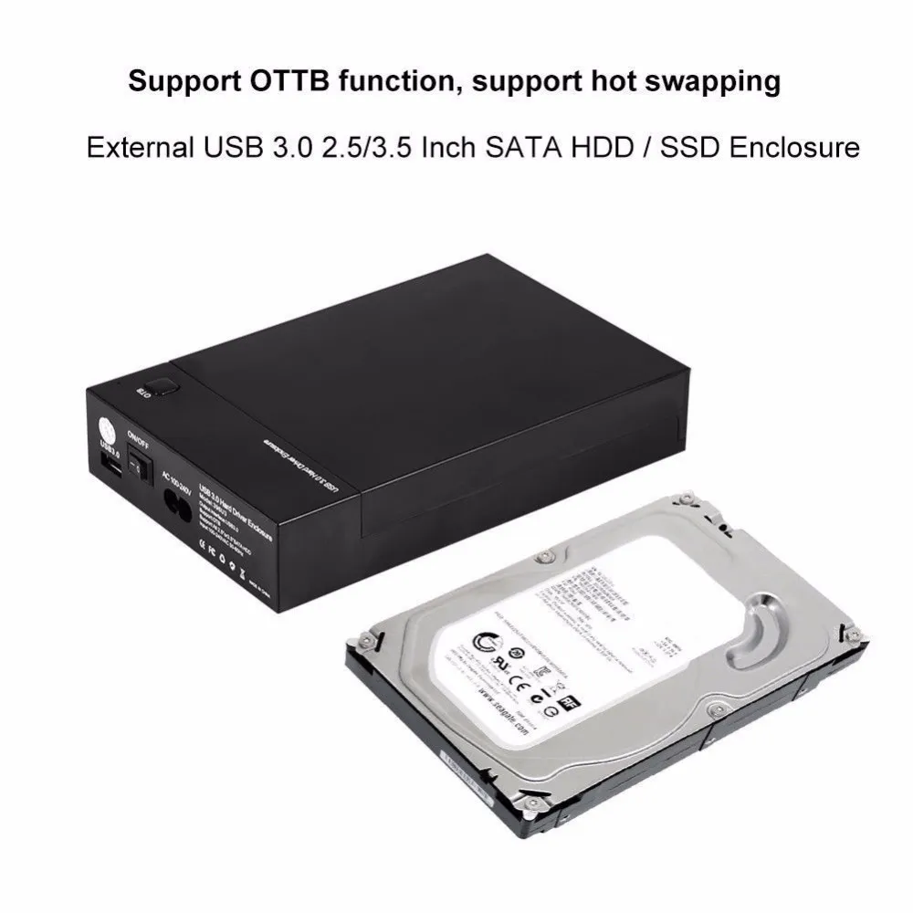 Оптовая продажа 3 5 дюйма HDD чехол SSD адаптер SATA к USB 0 для коробка жесткого диска 1 ТБ