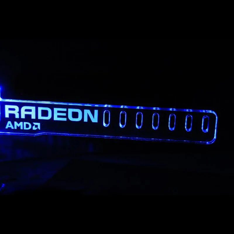 Синий Radeon AMD Cool СВЕТОДИОДНЫЙ Световой Компьютер Офис Главная Коробка ЕГО