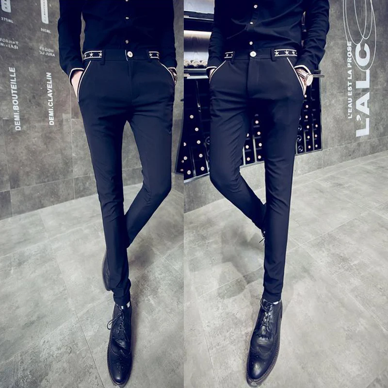 Новинка Весна 2019 мужские повседневные брюки маленького размера Корейская версия