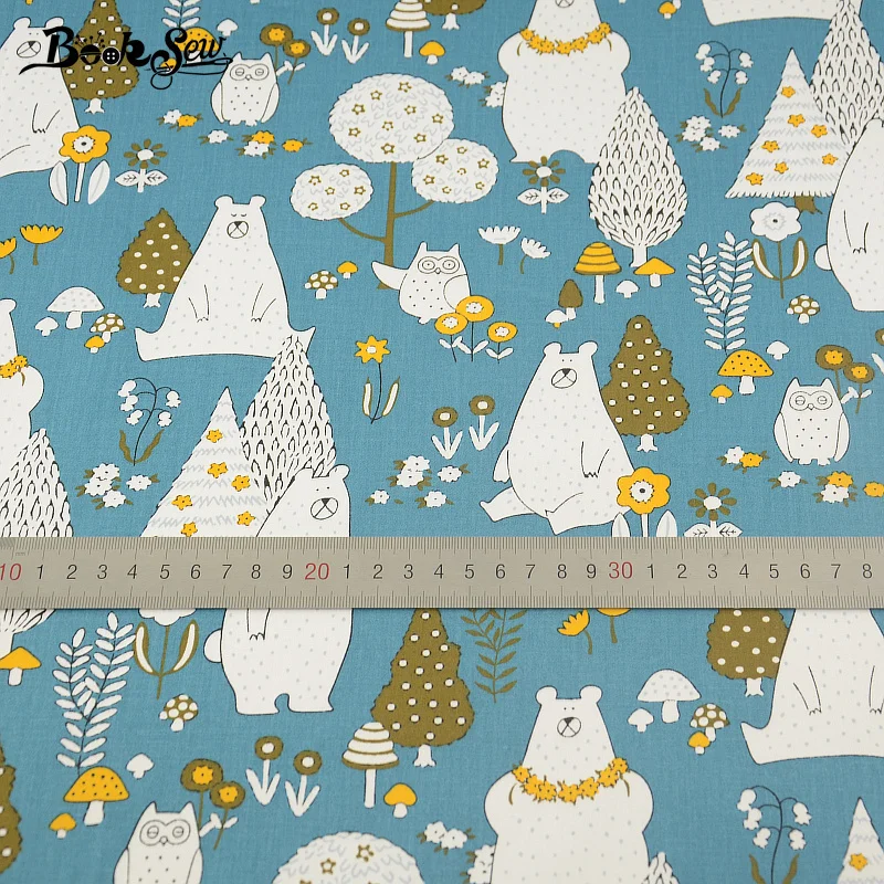 Домашний текстиль стеганые ткани для лоскутного шитья Мультяшные животные