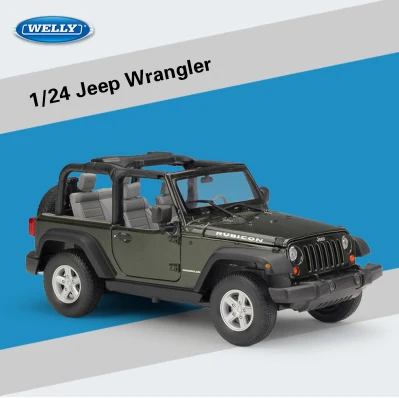 3 Welly 1/24 весы США 2007 Jeep Wrangler SUV литая модель металлическая модель автомобиля игрушка для детей подарки коллекция - Цвет: 3