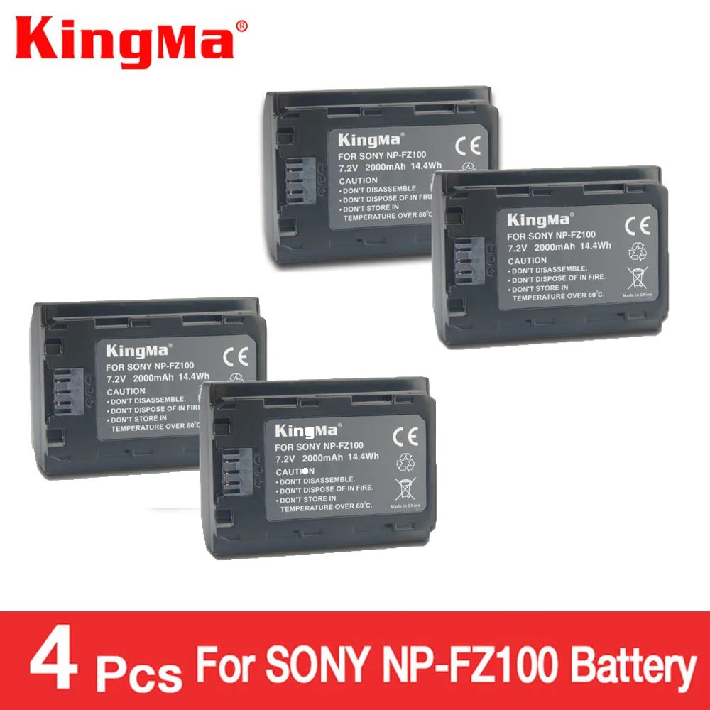Зарядное устройство KingMa для Sony Alpha 9 A9 9R A9R 9S A9S A7RIII A7R3 4 шт.|Зарядные устройства| |