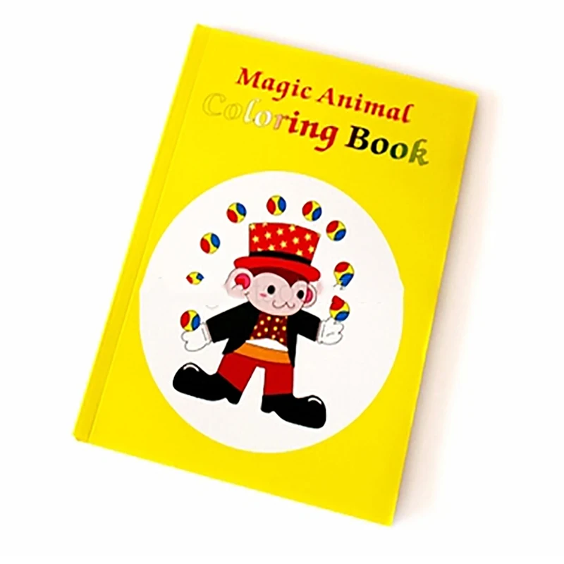 Средняя мультяшная книга волшебные фокусы пустая красочная страничка