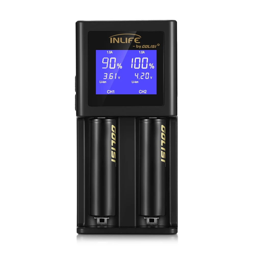 GOLISI S2 2 слота интеллигентая (ый) Батарея ЖК дисплей Зарядное устройство зарядки 1A