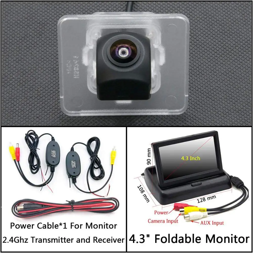 C Wireless 4.3inch F 175 градусов HD резервная камера заднего вида для Kia Optima K5 2010 2011 2012 2013 Cerato k3 2013~ автомобильный монитор - Название цвета: C Wireless 4.3inch F
