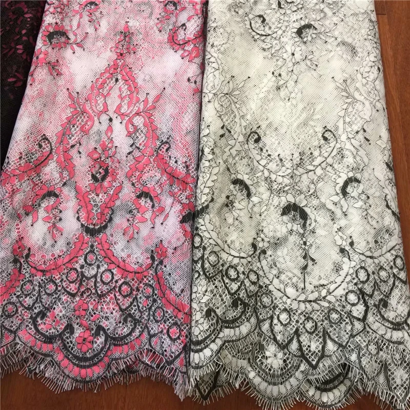 Новые французские ресницы кружевной ткани Diy изысканные кружева вышивка одежды свадебное платье аксессуары RS806