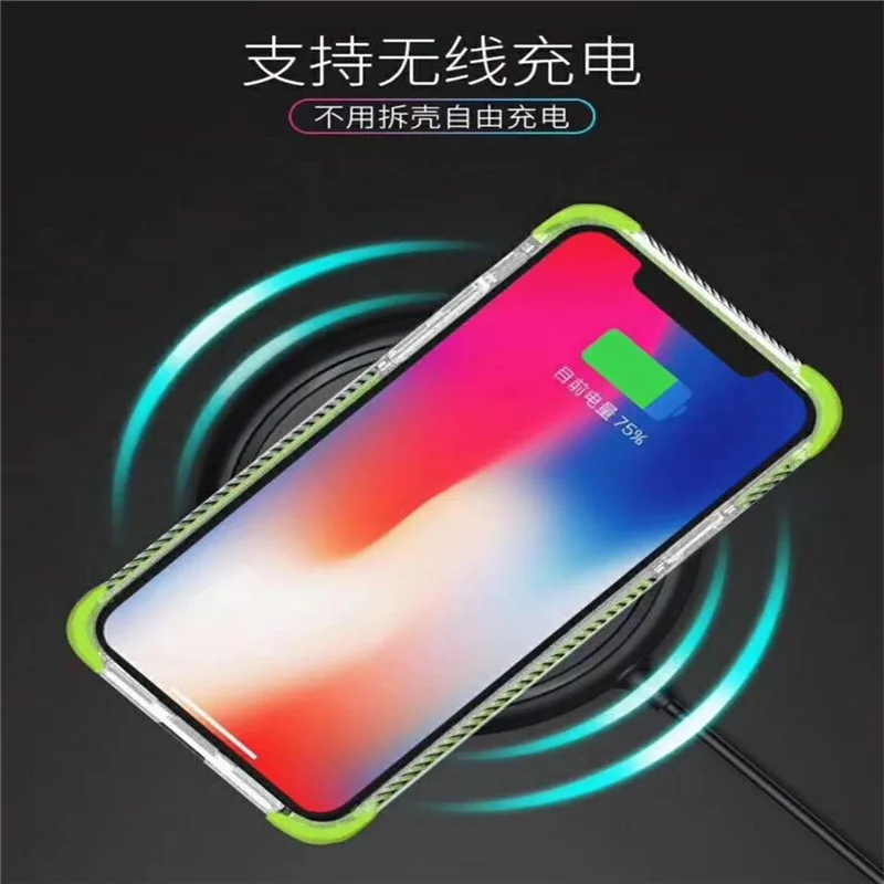 Cool Fashion Soft Phone Full Cover For Samsung GALAXY Note 8 S9 S8 Plus Double Colorful Edge Back Clear TPU TPE Case Fundas Capa |