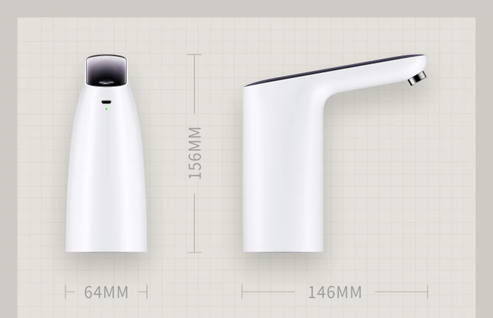 Oringal Xiaomi mijia водяной насос 3 жизни автоматический USB мини сенсорный выключатель беспроводной перезаряжаемый электрический диспенсер