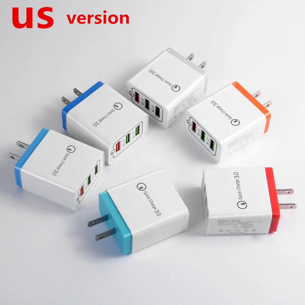 GSS USB зарядное устройство Быстрая зарядка 3 0 для iPhone X 8 7 iPad быстрое настенное samsung S9