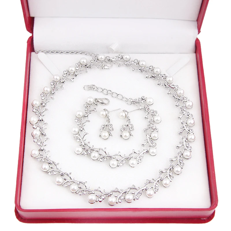 Hot Worldwide Imitation Pearl Simple Elegant Bridal Jewelry Sets Kit Gift Fast Free Shipping New Selling | Украшения и аксессуары