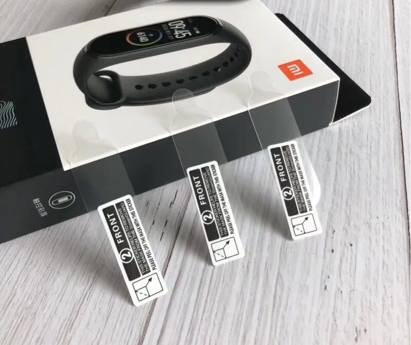 100 шт Мягкий протектор экрана для Xiaomi mi Band 3 Smartwatch mi band 3 ультра тонкая защитная пленка против царапин(без закаленного стекла