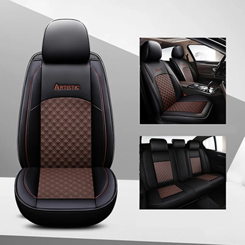 

Новинка кожаные универсальные чехлы на сиденья автомобиля для Nissan note qashqai j10 almera n16 x-trail t31 navara d40 murano teana j32 Автомобильная наклейка
