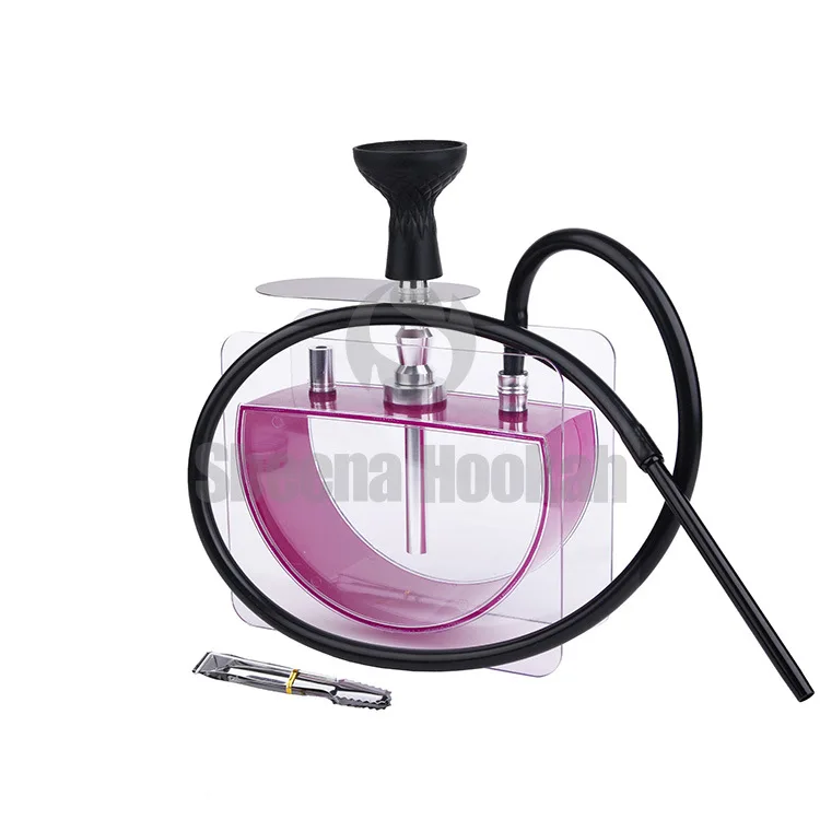 Набор акриловых трубок для кальяна с силиконовой чашей Sheesha, металлические щипцы, аксессуары для табачных труб Chicha Narguile