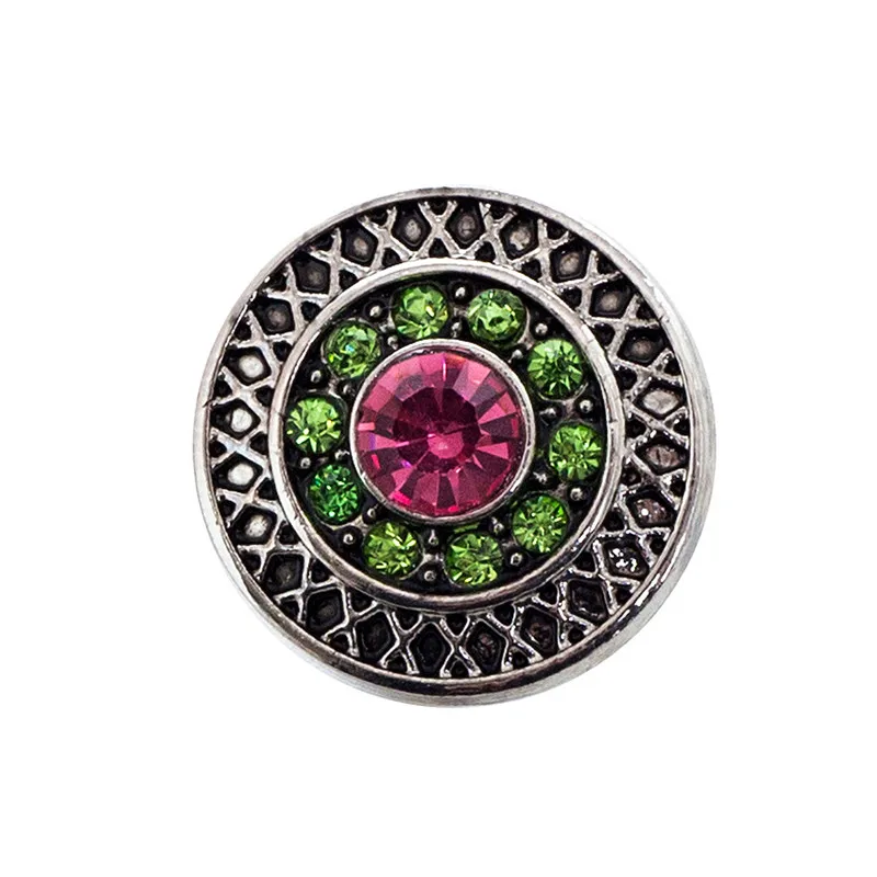 Bijoux memory craft 20 мм Кнопка Очарование одно литье ювелирное изделие зубчатая застежка