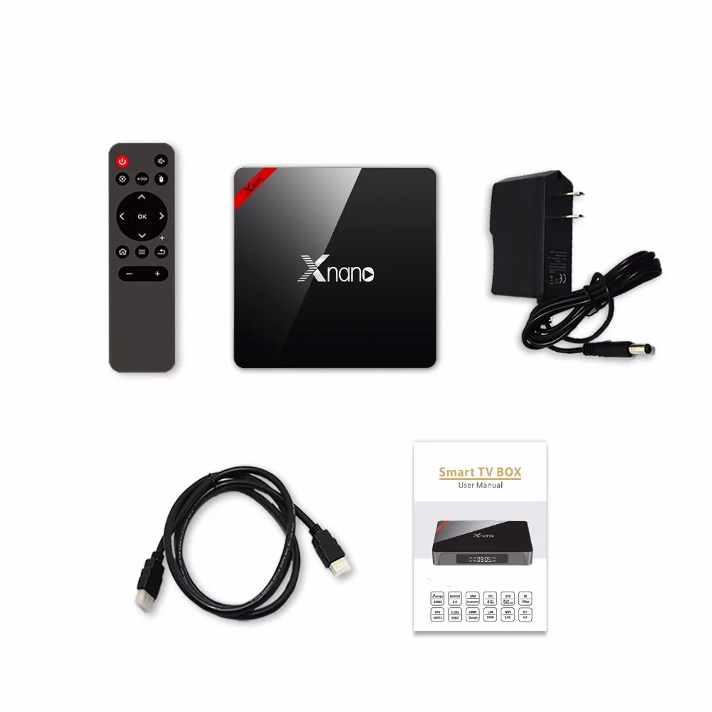 Смарт ТВ-приставка Xnano X96 Pro Android 6 0 4 K четырехъядерный процессор Amlogic S905X Wi-Fi Bluetooth