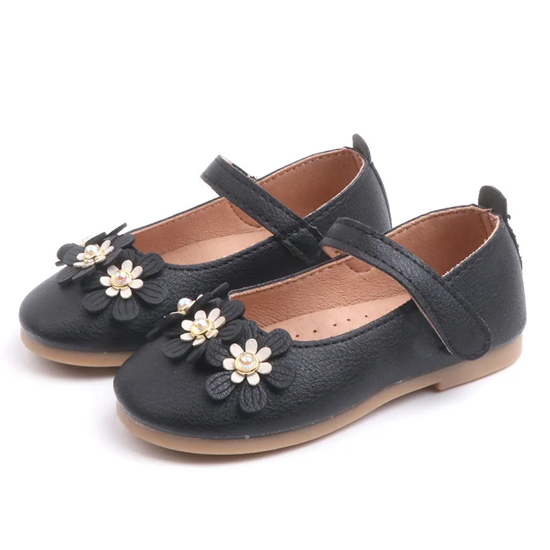 CUZULLAA/новая детская обувь для девочек Модельные туфли принцессы с цветочным