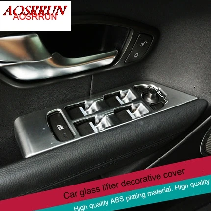 

4 шт. хромированный дверной оконный переключатель Накладка для Land Rover Range Rover Evoque 2011-2016 аксессуар для левой руки водителя, Стайлинг автомобиля