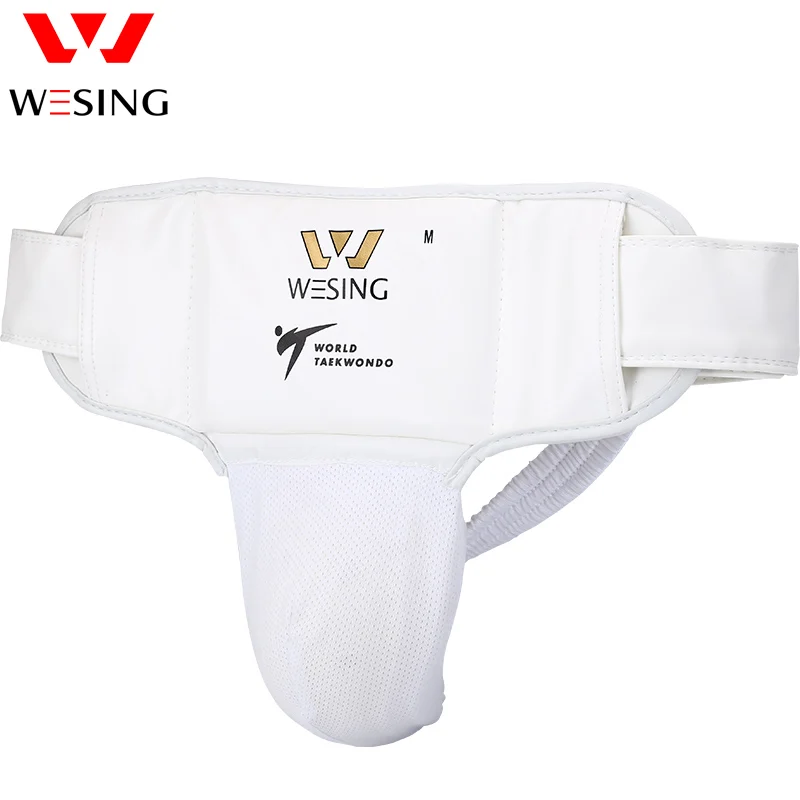Wesing Защита паха для тхэквондо Approved WTF men women white crotch protector