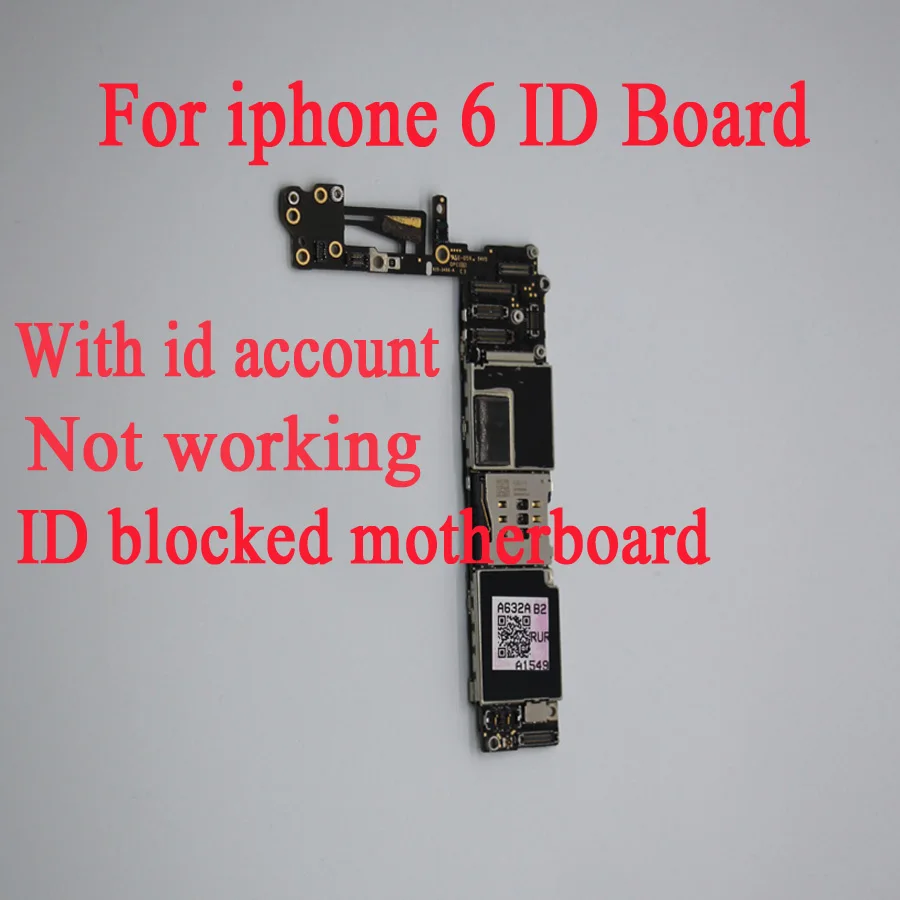 Оригинальная материнская плата для iphone 6 Plus с ICloud ID lock 16g 64g 128g эта не работает и