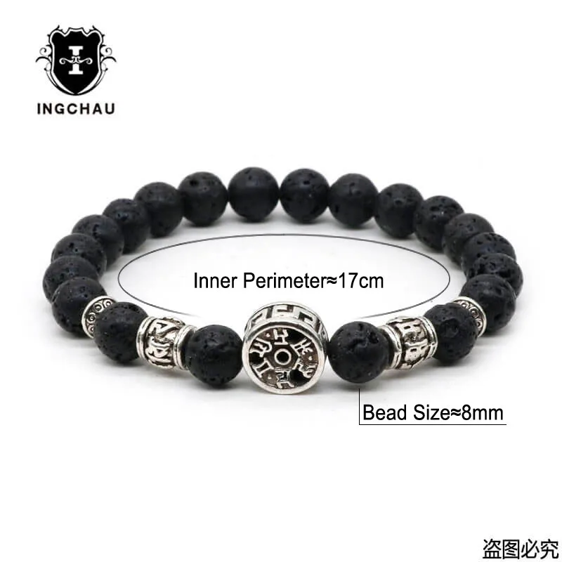 Браслет с мантрой из буддизма 6 словами и посеребренным покрытием|yoga jewelry|amazonite