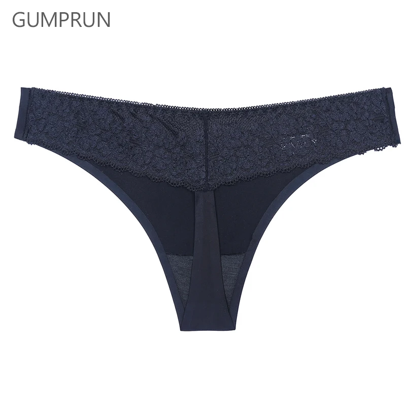Женские кружевные трусы GUMPRUN стринги с t спинкой нейлоновое нижнее белье