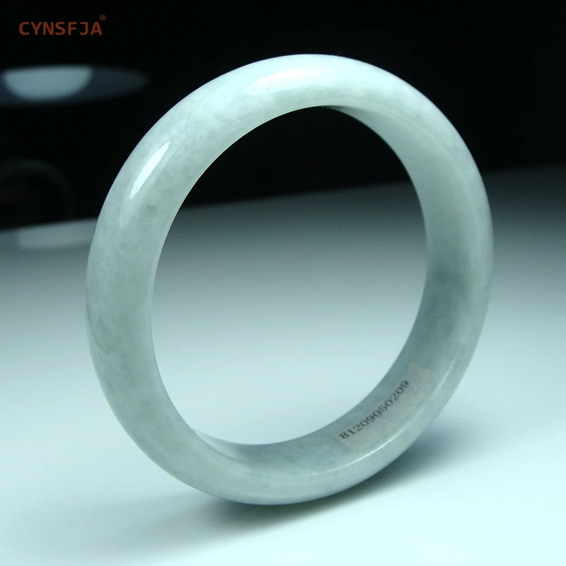 

CYNSFJA Real Certified Natural Grade A Burmese Jadeite Women' Jade Bracelet Bangle 55.9mm High Quality Fine Jewelry Best Gifts