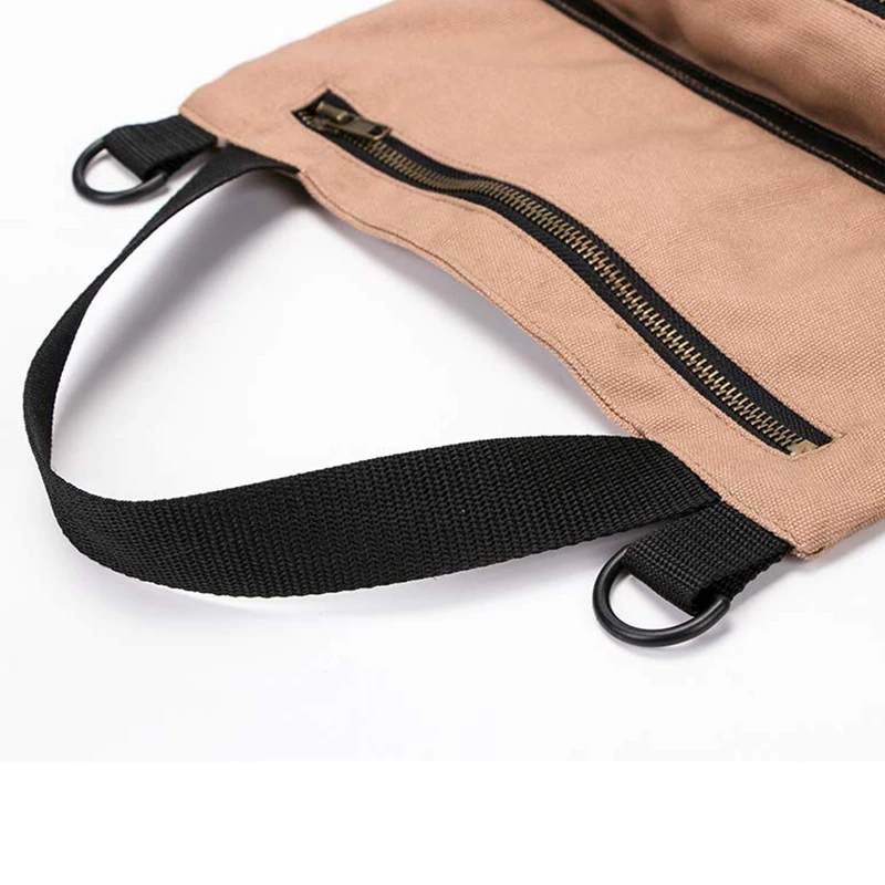 

Super Tool Roll, Large Wrench Roll, Big Tool Roll Up Bag, Canvas Tool Organizer Bucket, Tool Roll Up Pouch, Handy Small Tool Bag