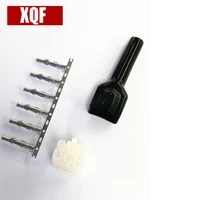 xqf 6 pin short wave radio power socket cable cord connector for yaesu ft 857d ft 89d radio wsleeve 10pcs