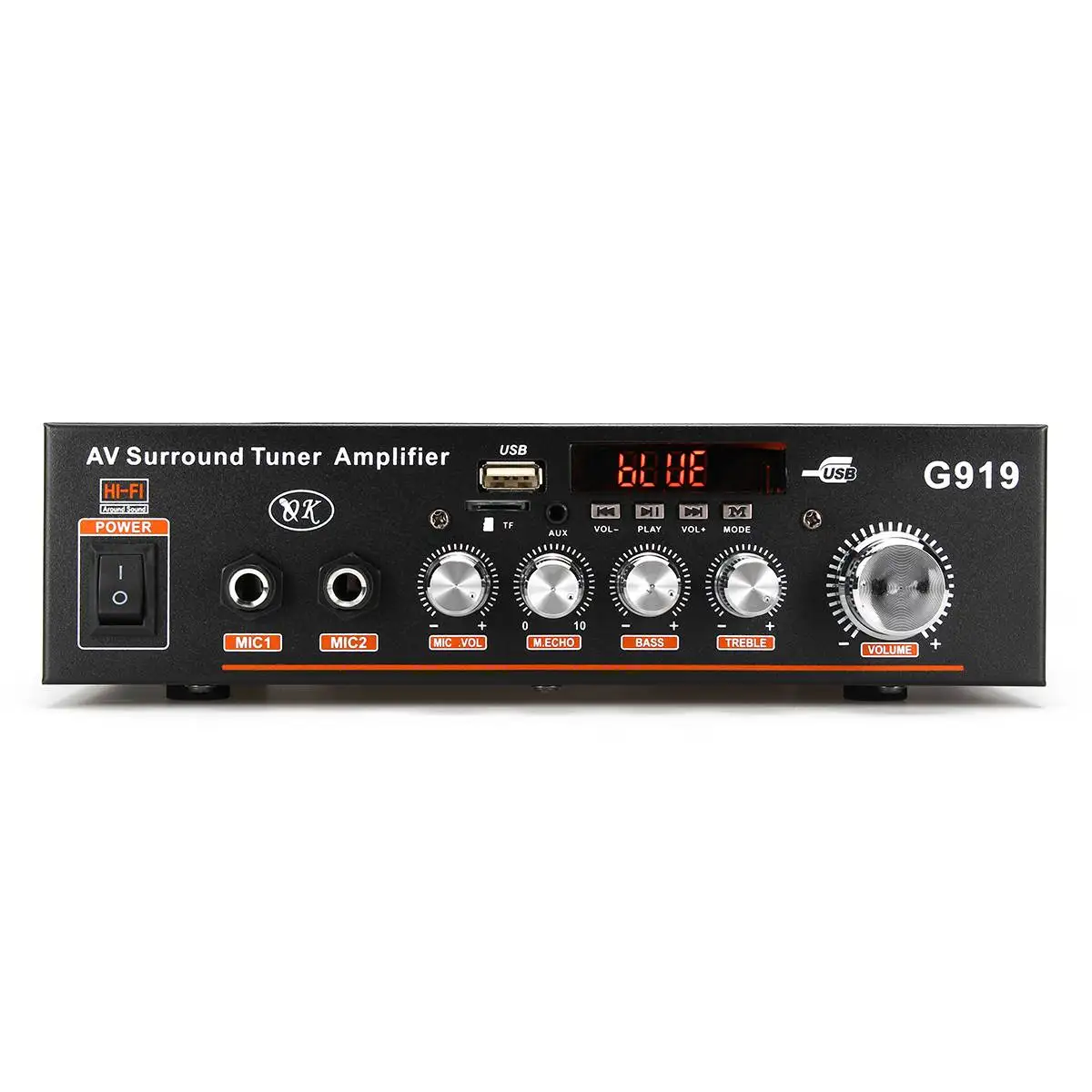 360 Вт HIFI 2CH аудио усилитель мощности 110/220 в звуковая система мини FM USB SD усилители