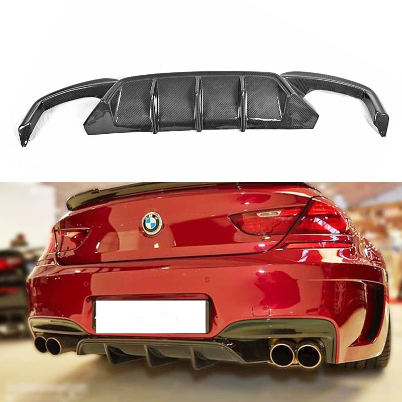 Подходит для BMW 6 серии F06 F12 F13 M6 640 650 2012 2019 задний бампер диффузор бамперы защита