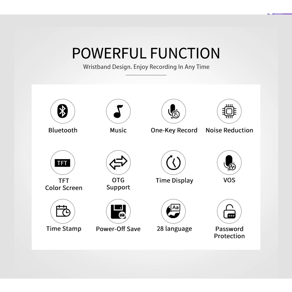 2019 Новый портативный mp3 плеер 8 Гб Bluetooth музыкальный с диктофоном может слушать