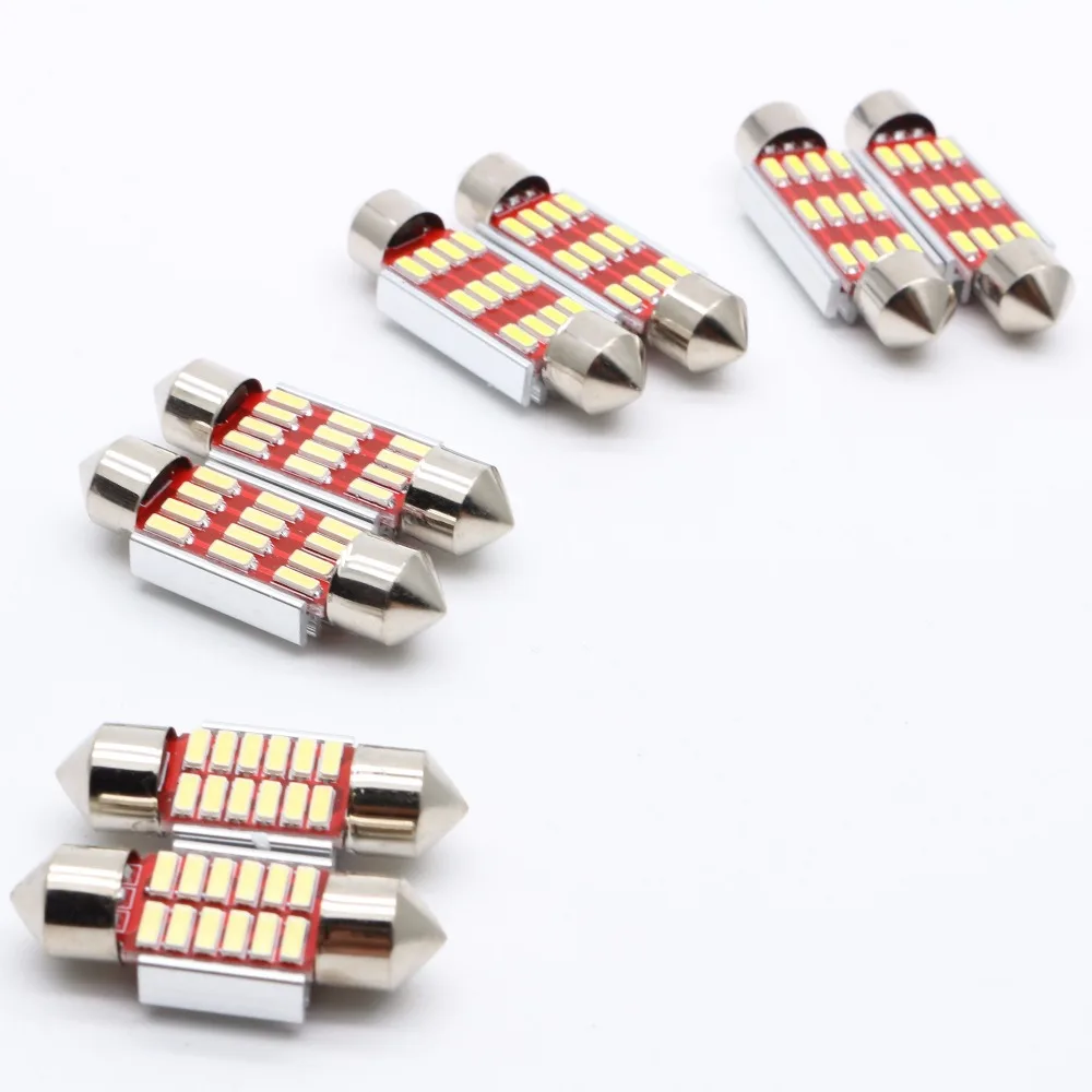 4 шт. гирлянда 31 мм 36 39 41 светодиодная лампа C5W C10W CANBUS без ошибок 12 SMD 4014