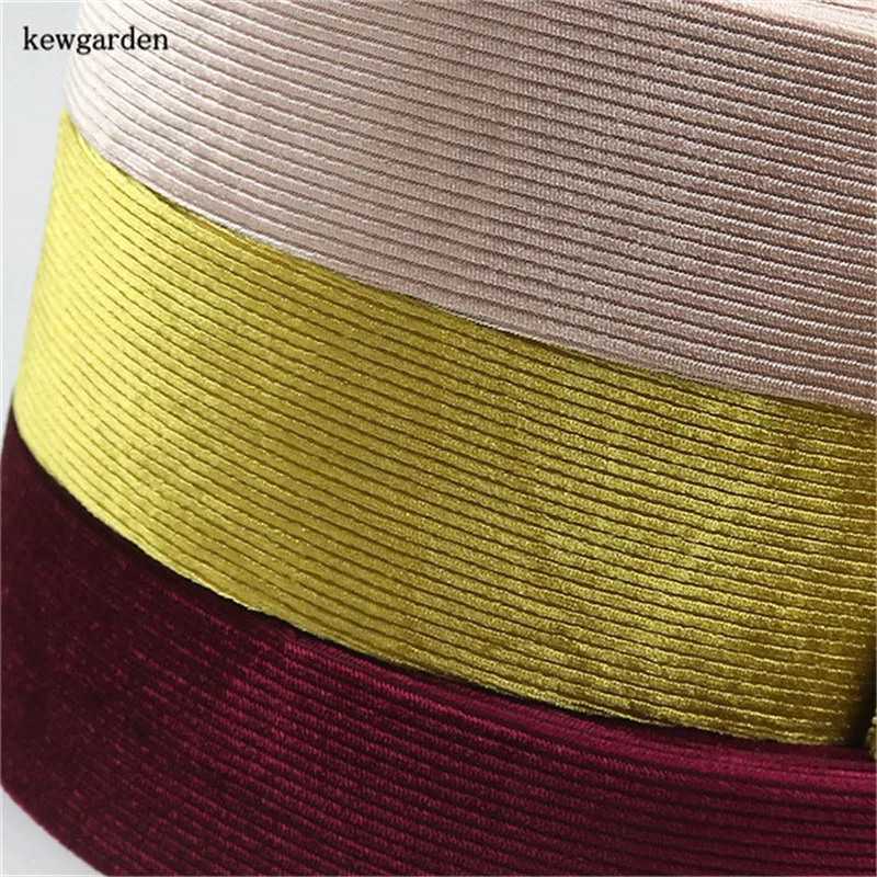 Kewgarden 25 мм 1 дюйм полосатая бархатная лента для рукоделия атласная с бантом