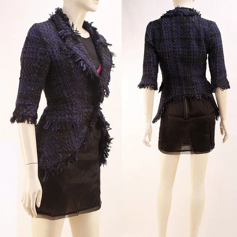 Новые модные женские Куртки элегантный костюм OL пригородных Тонкий дамы верхняя