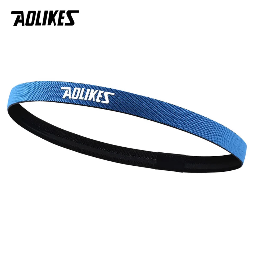 AOLIKES 1 шт. нейлоновая Эластичная головная повязка Нескользящая для мужчин и женщин для йоги повязки для волос бегущие потовые повязки повязка на голову для фитнеса