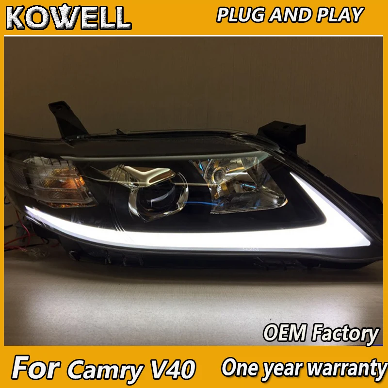 KOWELL Car Styling for Toyota Camry V40 2009 2010 2011 LED Light Headight Bi Xenon Head lamp Front Light