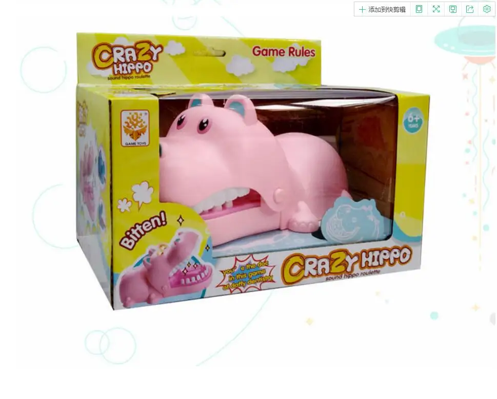 Люминесцентные игрушки детские головоломки Bite Hippopotamus Joke whose Toys|Шутки и розыгрыши|