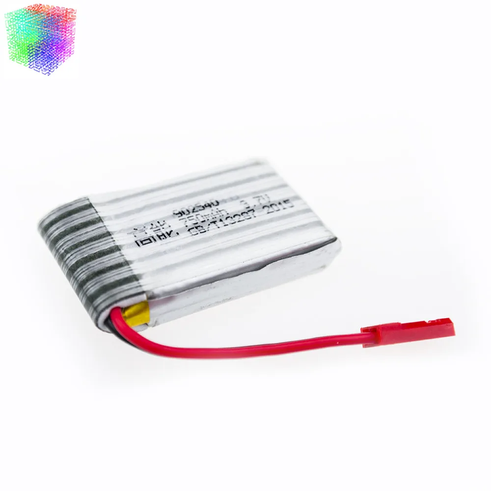 MJX X400 3.7V 750mAh lipo battery 5pcs with cable for X800 X300C lithium batteries rc Helicopters Airplanes drone parts | Игрушки и