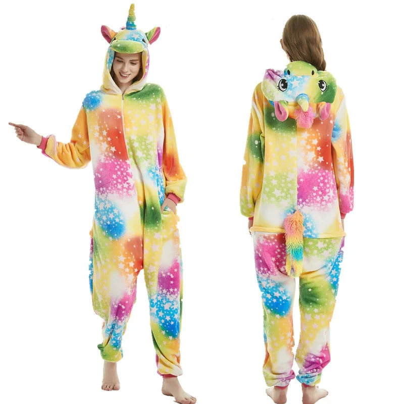 Женская пижама Onesies женщины с капюшоном фланелевой костюм животных косплей унисекс пижама стежка единорог панда пегас пикачу женщины пижама комплект домашняя одежда для женщин