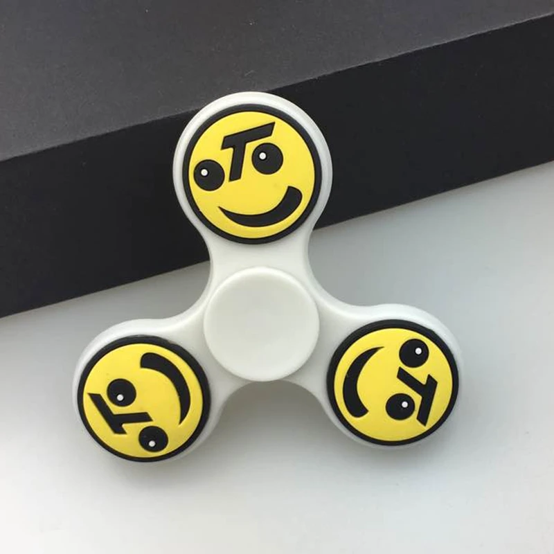 Забавные игрушки Hand Spinner Пластиковые EDC руки смайлик узор пальцев гироскопа Для