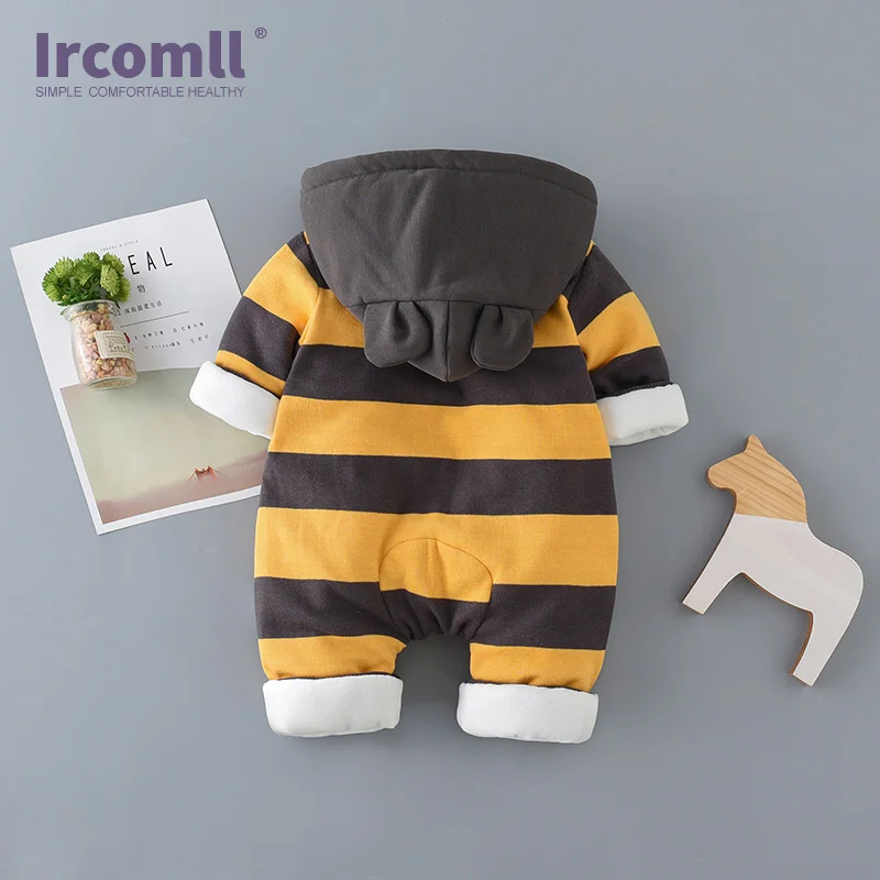 Ircomll осень зима Детский комбинезон для мальчиков новорожденных теплая одежда