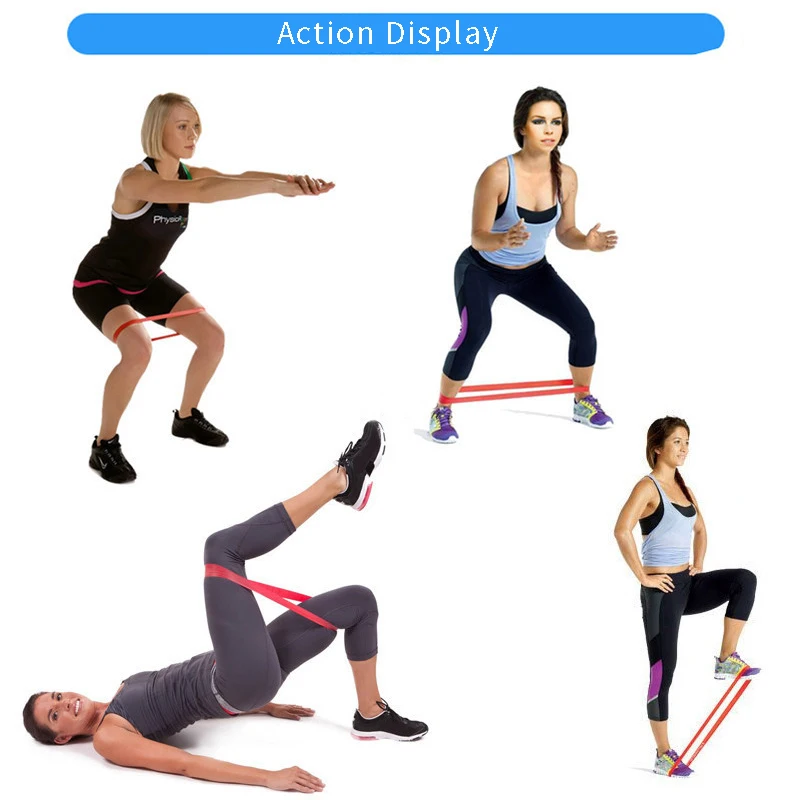 Yoga Resistance Band Toughness High Elastic Rubber Ring Unisex Aerobic Fitness Suitable For Whole Body Sports Equipment | Спорт и