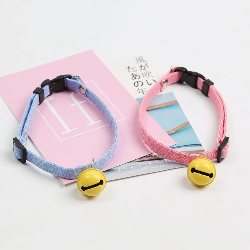 

Pet cartoon collar dog cat bell lovely adjustable necklace manufacturers