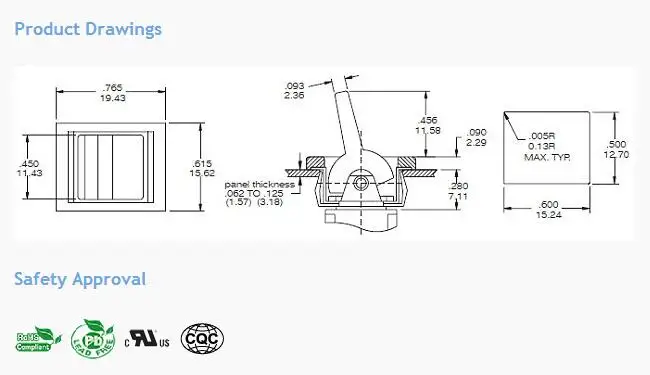 5 шт. SH R8018A 6Pin мгновенный мама-выкл-мама DPDT мини-Лопатка тумблер