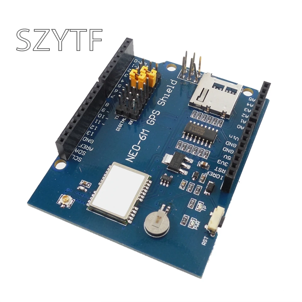 GPS Плата расширения модуль с слотом для sd-карты + антенна Щит Запись Arduino макетной