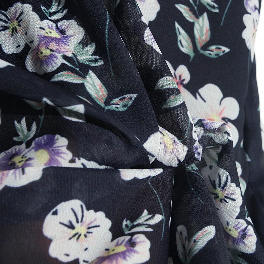 

Women's Shorts Floral Print Chiffon Zipper Mid Waist Shorts Summer Casual Daily Shorts Cales das mulheres Short Femme t #D