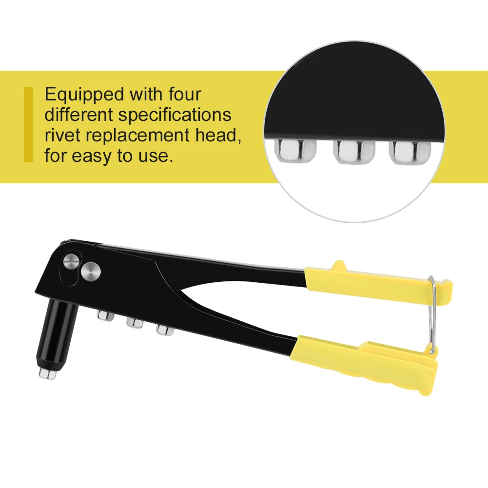 

Manual Light Weight Riveter Gun Kit Blind Rivet Hand Gutter Repair Heavy Duty Manual Double Woodworking Hand Tools Repair Kit