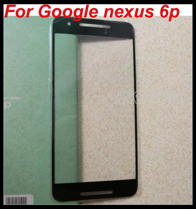 XCHMFG для Nexus 6p дигитайзер Крышка внешняя стеклянная линза Переднее стекло 6P черный