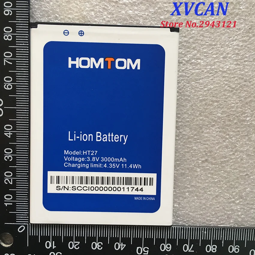 100% оригинальный новый HOMTOM HT27 батарея большой емкости полная 3000 мАч запасная